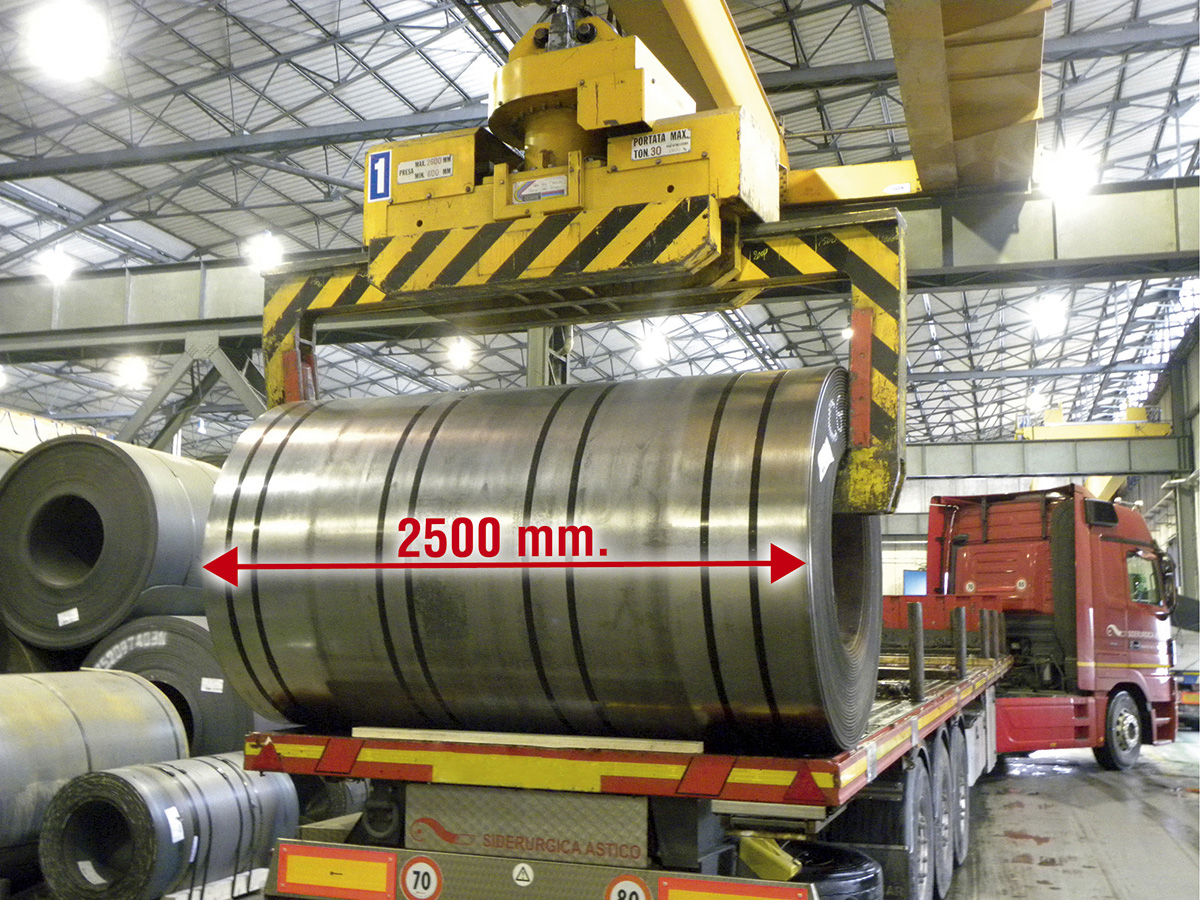 FLATTENING AND CUTTING OF EXTRA-LARGE COILS SHEETS 2500 mm